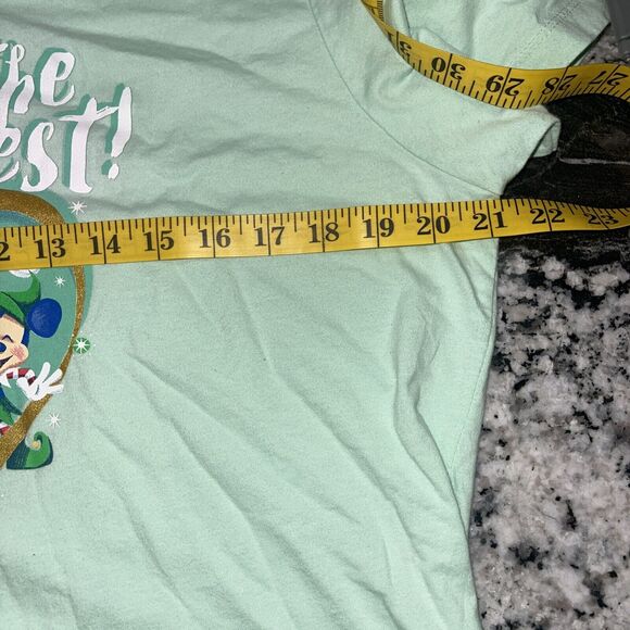 Disney Mickey's Very Merry Christmas Party 2017 Ladies Green Shirt 3X Tee - Picture 9 of 10